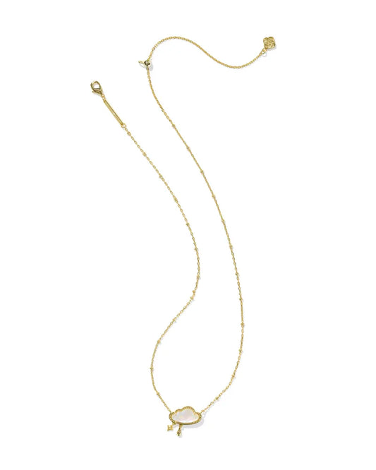 KENDRA SCOTT Celeste Cloud Gold Short Pendant Necklace