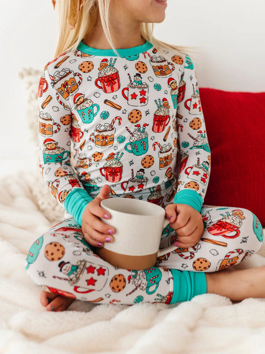 Kiki + Lulu Cocoa Elves Kids Pajamas