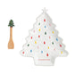 MUDPIE Christmas Tree Cookie Plate Set