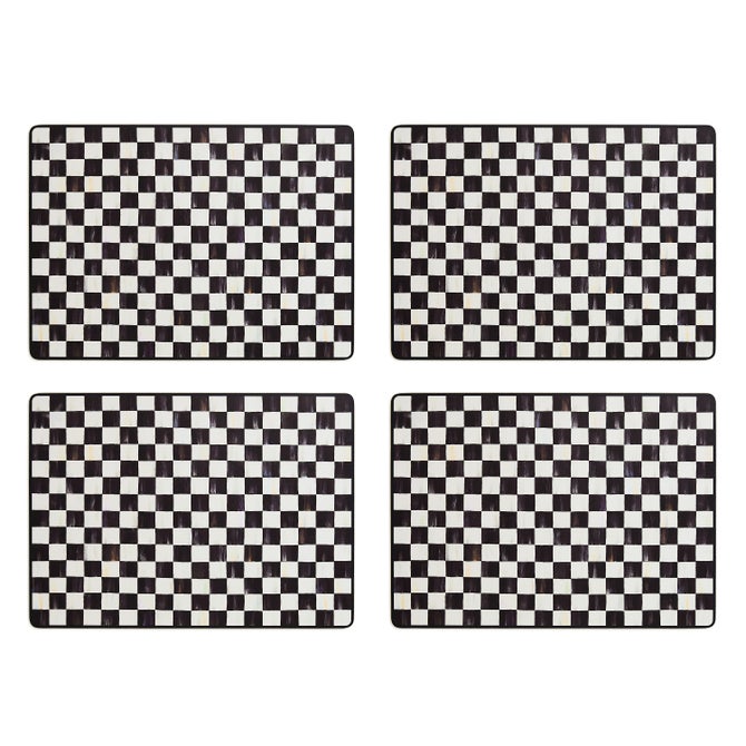 Courtly Check Cork Back Placemats, Set of 4