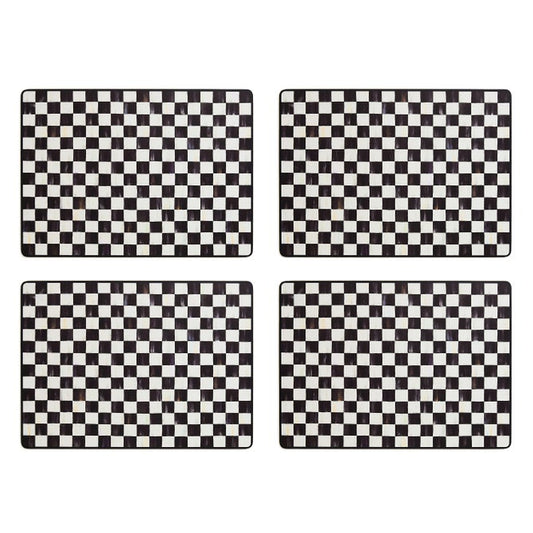 Courtly Check Cork Back Placemats, Set of 4