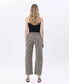 High Rise Leopard Print Barrel Jeans VERVET by FLYING MONKEY