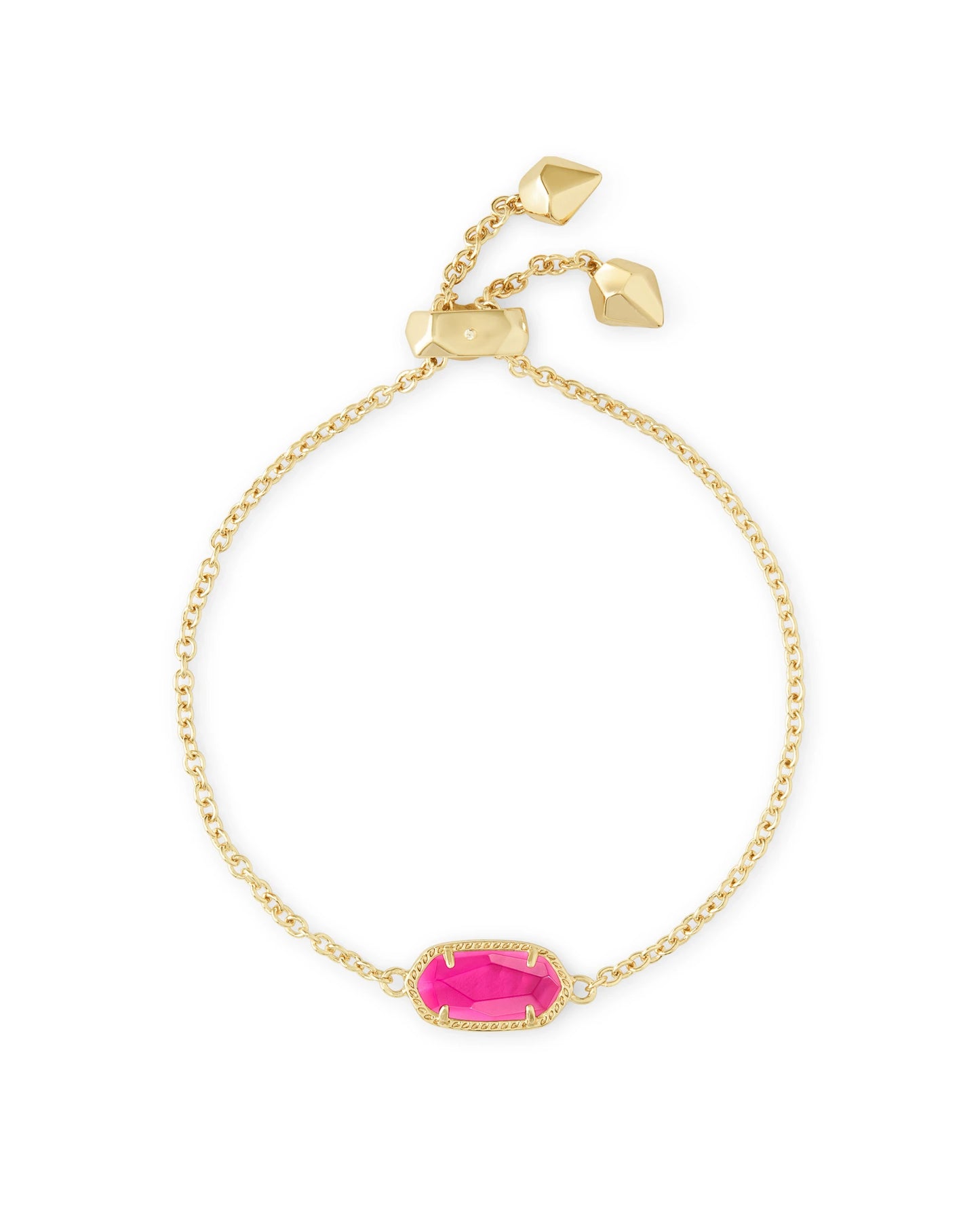 KENDRA SCOTT  Elaina Gold Adjustable Chain Bracelet in Azalea Illusion