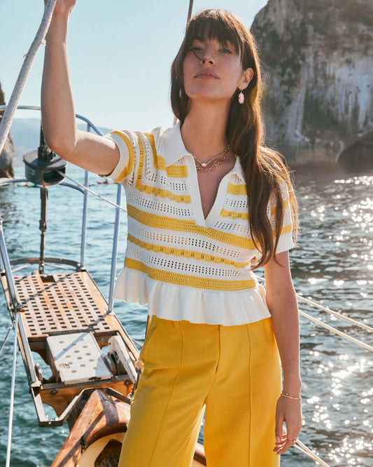 KENDRA SCOTT Dani Gold Figaro Frame Drop Earrings