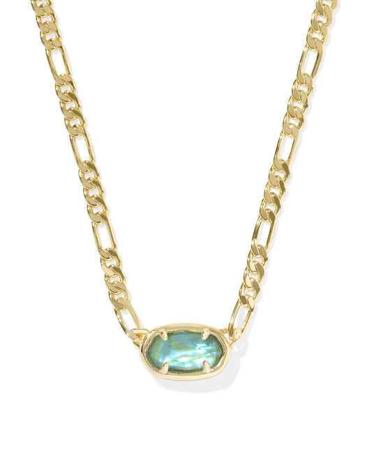 KENDRA SCOTT Elisa Gold Figaro Chain Short Pendant Necklace