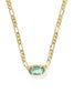 KENDRA SCOTT Elisa Gold Figaro Chain Short Pendant Necklace