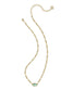 KENDRA SCOTT Elisa Gold Figaro Chain Short Pendant Necklace