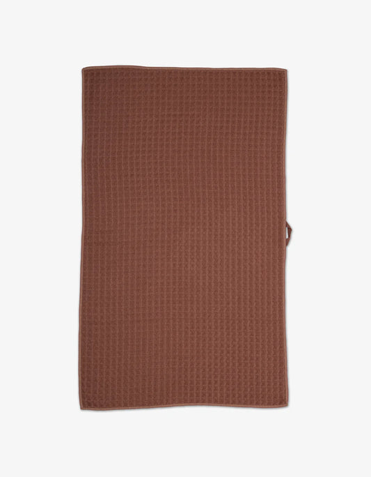 Geometry Dusty Rose Waffle Hand Towel