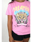 Dreamer Leopard Distressed Graphic Shirt - Tween Girl