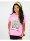 Dreamer Leopard Distressed Graphic Shirt - Tween Girl