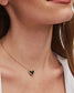 KENDRA SCOTT Ari Heart Gold Pendant Necklace in Black Drusy