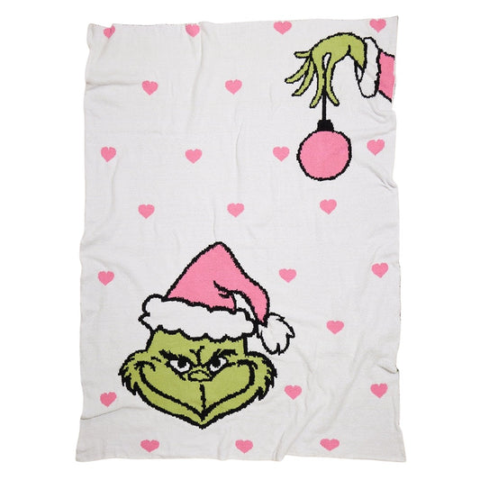 Multi Heart Grinch Blanket