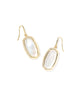 KENDRA SCOTT Dani Bezel Gold Drop Earrings