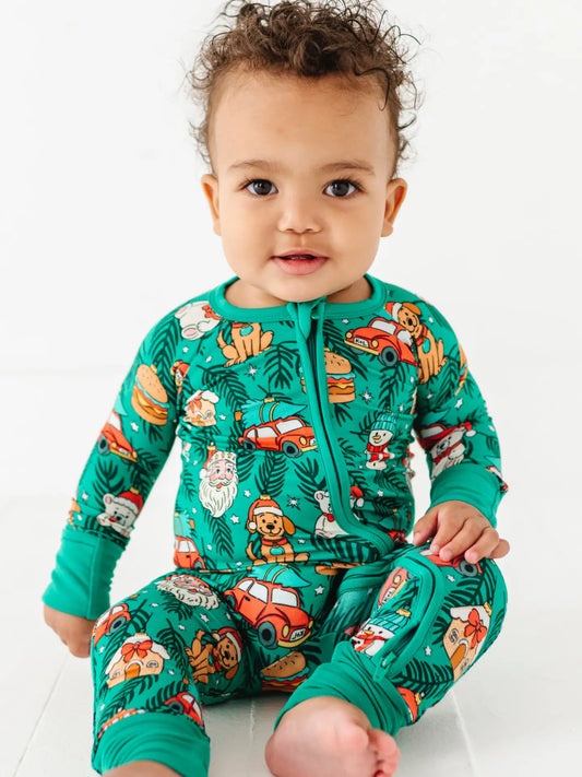 Kiki + Lulu Deck the Pjs Convertible Footies