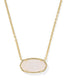 KENDRA SCOTT Elisa Gold Statement Short Pendant Necklace
