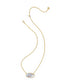 KENDRA SCOTT Elisa Gold Statement Short Pendant Necklace