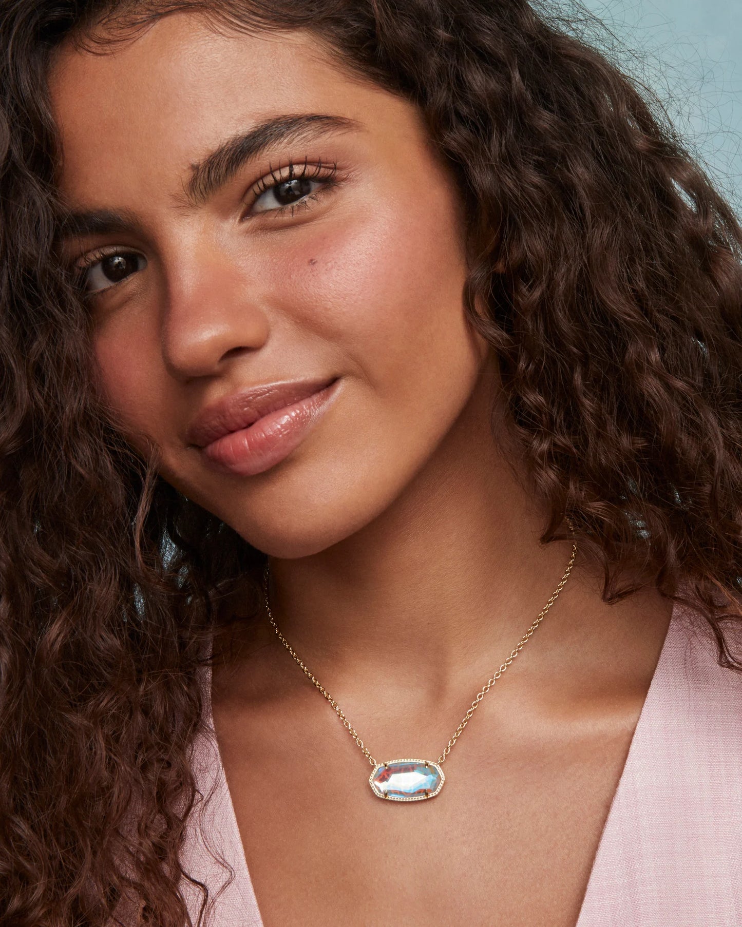 KENDRA SCOTT Elisa Gold Statement Short Pendant Necklace