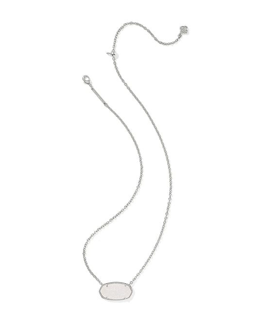 KENDRA SCOTT Elisa Silver Statement Short Pendant Necklace