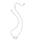KENDRA SCOTT Elisa Silver Statement Short Pendant Necklace