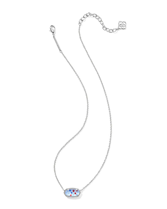 KENDRA SCOTT Elisa Silver Short Pendant Necklace