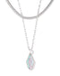 KENDRA SCOTT Evelyn Silver Multi Strand Necklace in Rock Crystal