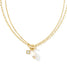 KENDRA SCOTT Eve Gold Chain Multi Strand Necklace in White Pearl