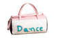 Kids Pink & Blue Fuzzy Letter Weekender Dance Travel Bag