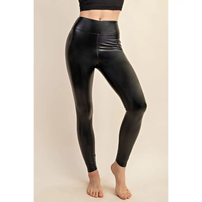 Faux Leather Chic Leggings