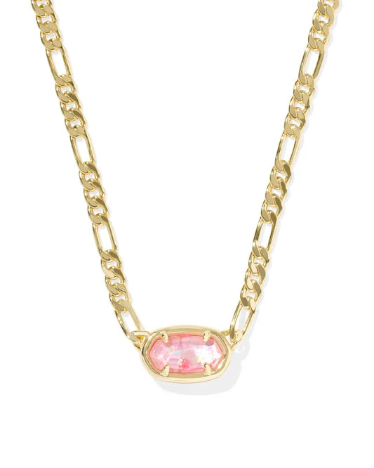 KENDRA SCOTT Elisa Gold Figaro Chain Short Pendant Necklace