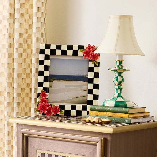 Courtly Check Floral Frame