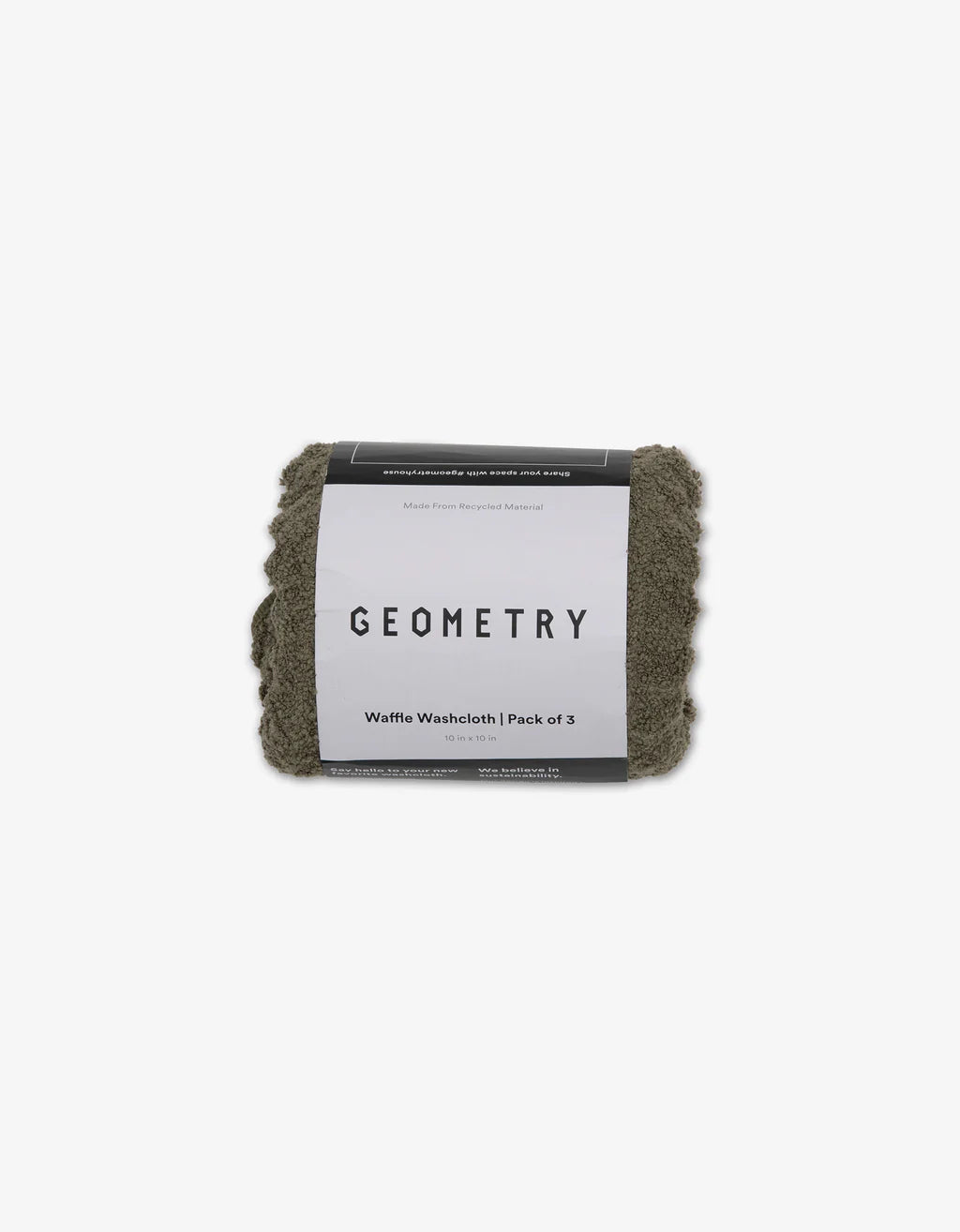 Geometry Forest Waffle Washcloth Set