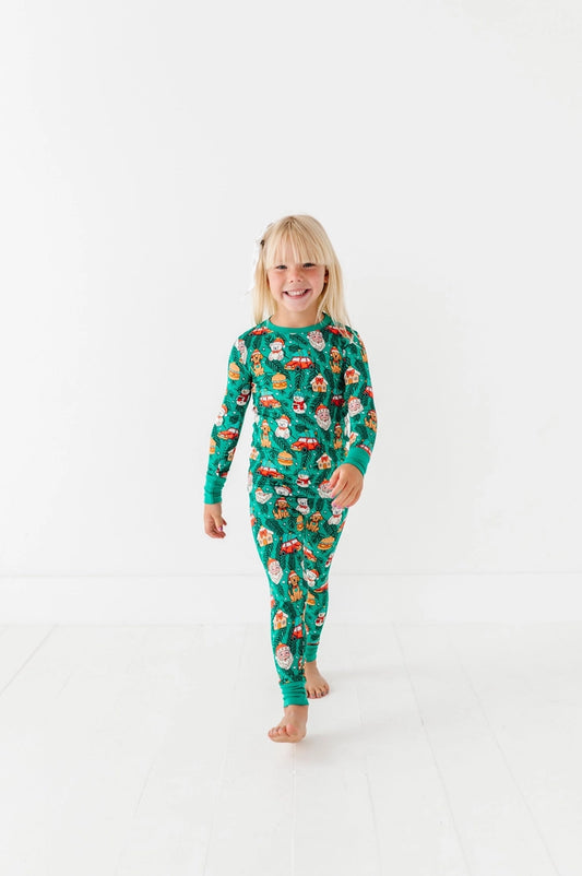 Kiki + Lulu Deck the Pjs Kids Pajamas