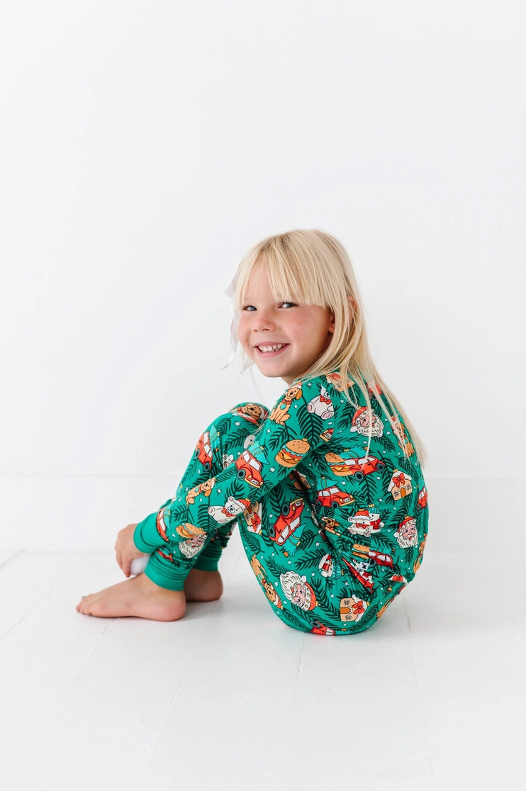 Kiki + Lulu Deck the Pjs Kids Pajamas