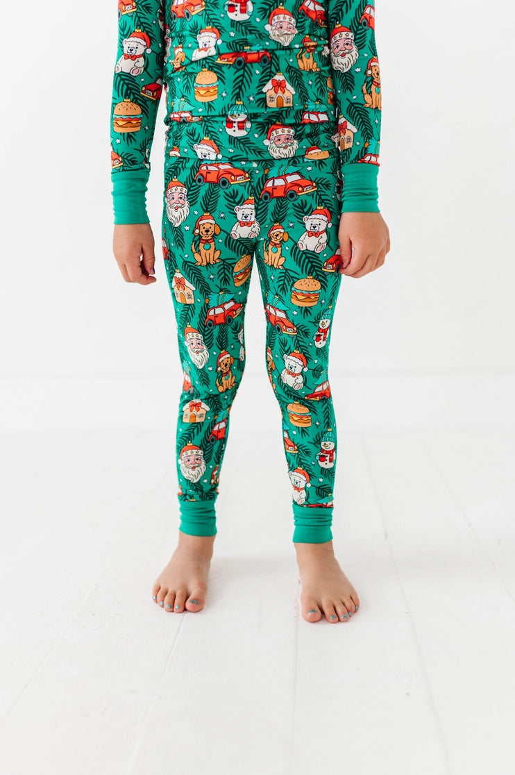Kiki + Lulu Deck the Pjs Kids Pajamas