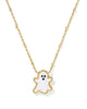 Ghost Gold Short Pendant Necklace