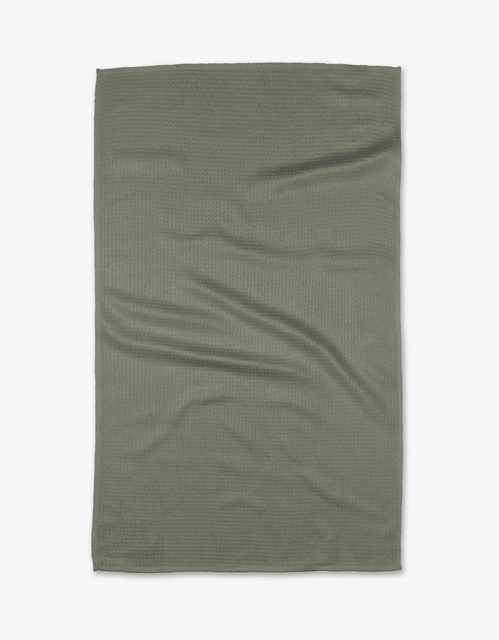 Geometry Hunter Green Tea Towel