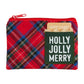 MUDPIE Tartan Christmas Light-Up Pouch