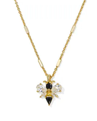 KENDRA SCOTT Bee Gold Short Pendant Necklace