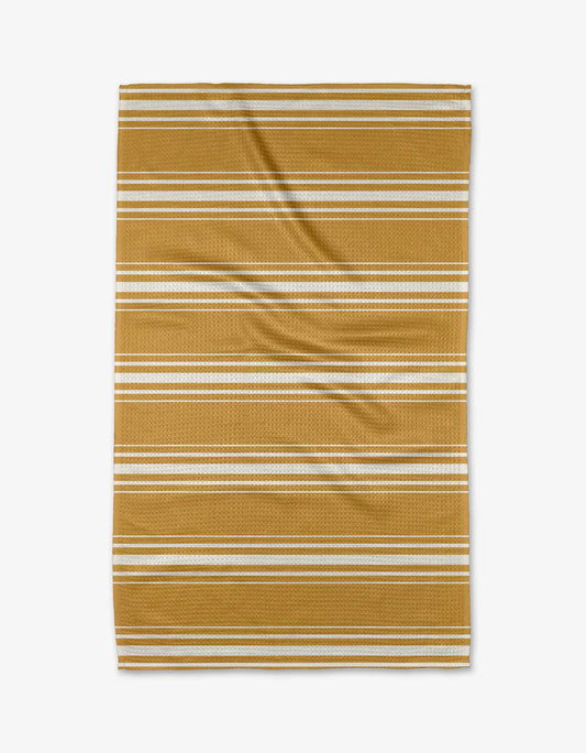 Geometry Gold Tea Towel