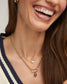 KENDRA SCOTT Football Gold Metal Strand Necklace