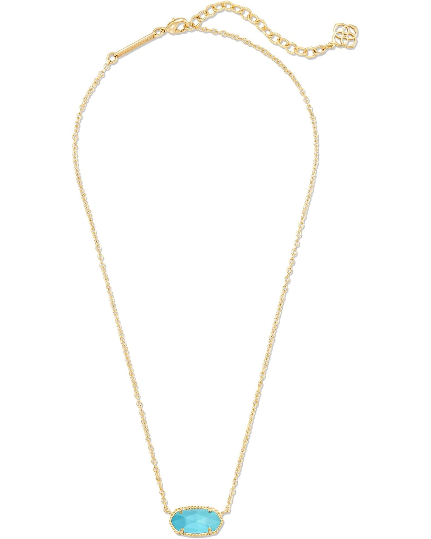 KENDRA SCOTT Elisa Turquoise Gold Necklace