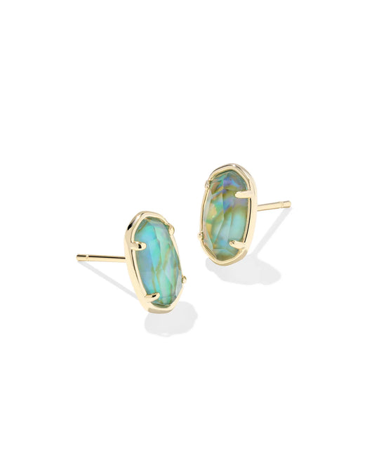 KENDRA SCOTT Grayson Gold Stone Stud Earrings