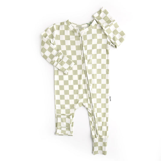 GIGI AND MAX Bamboo Baby Pajama Sleepies Little Baby Zip Graham