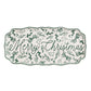 MUDPIE Merry Christmas Green Toile Tray