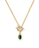 KENDRA SCOTT Mini Elisa Toggle Gold Short Pendant Necklace