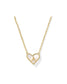 KENDRA SCOTT Heart Letter A Short Pendant Necklace