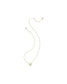KENDRA SCOTT Heart Letter R Short Pendant Necklace