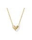 KENDRA SCOTT Heart Letter A Short Pendant Necklace