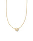 KENDRA SCOTT Holland Gold Heart Short Pendant Necklace in White