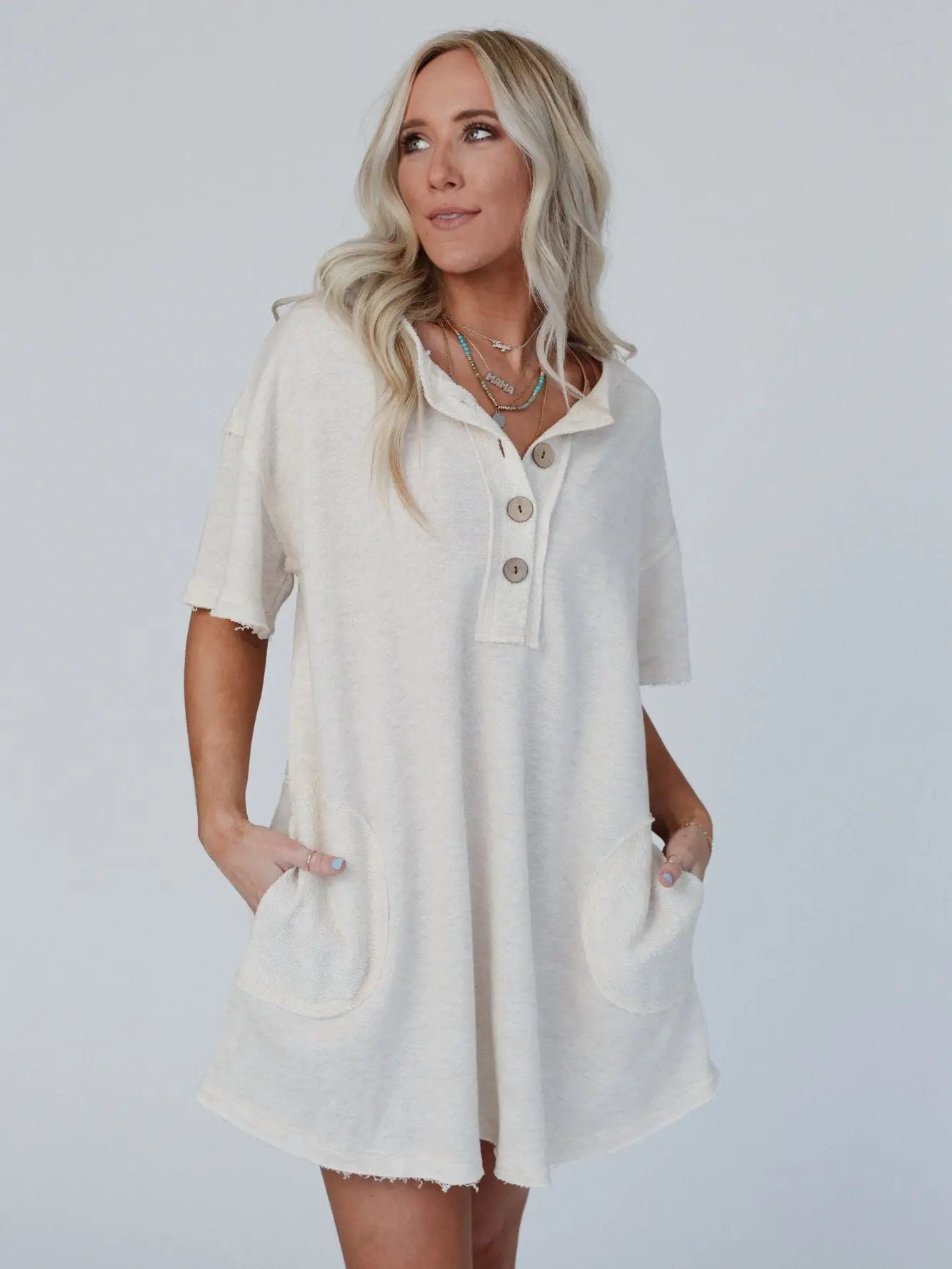 THREE BIRD NEST Jodi Tunic Dress - Oatmeal